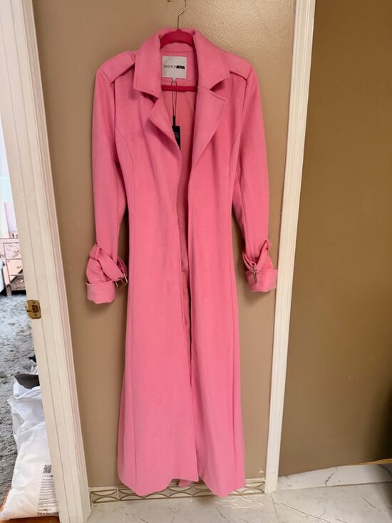 Fashion Nova Jackets & Blazers - Fashion Nova Pink Suede Jacket M